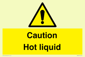 Caution Hot liquid